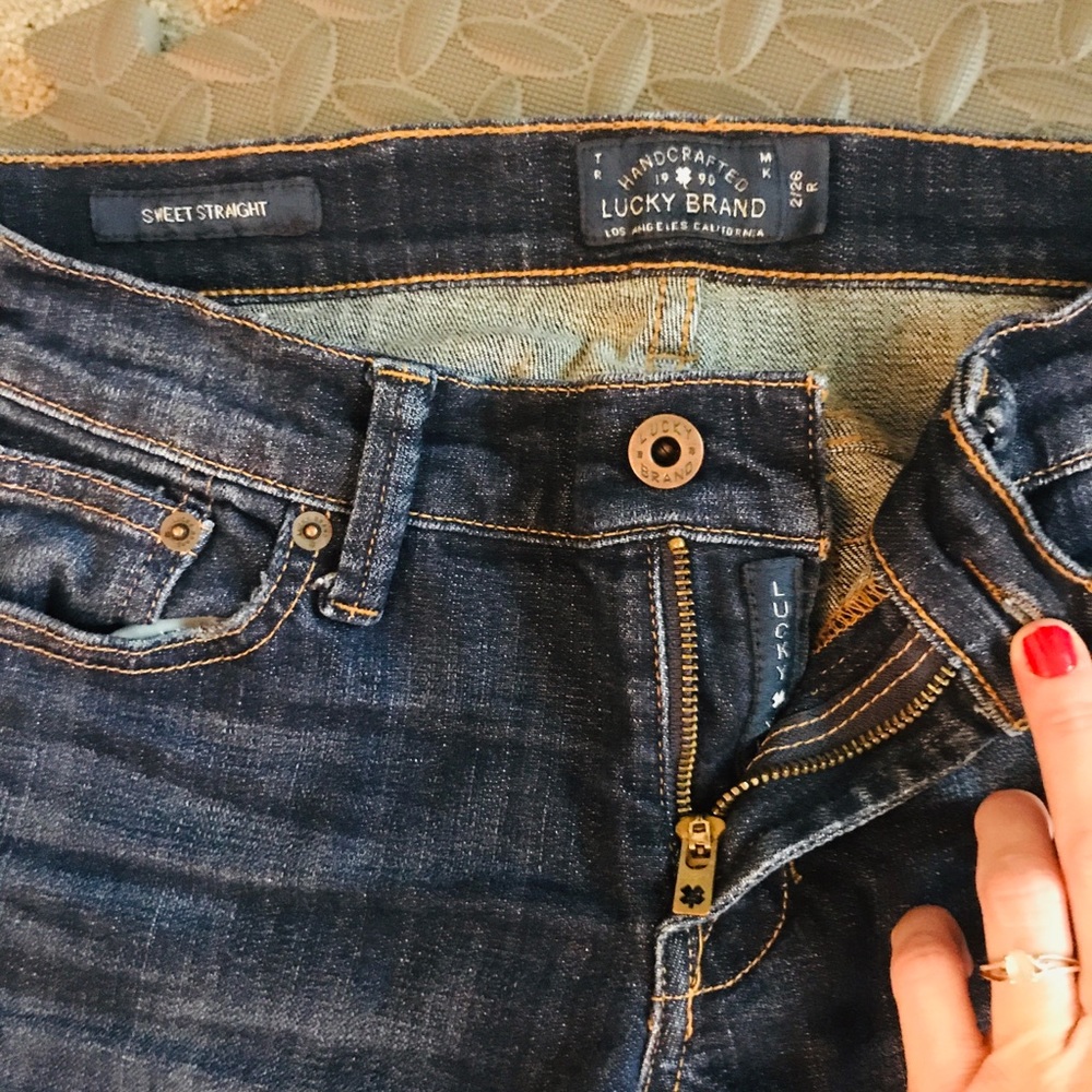 NWOT lucky sweet & straight dark denims - Picture 7 of 7